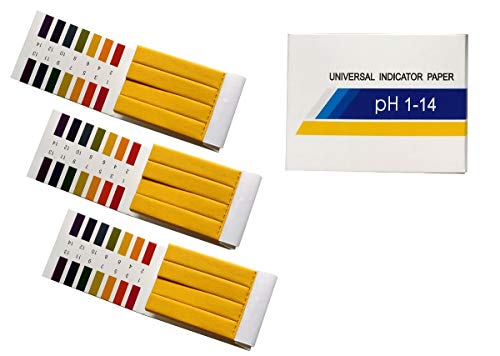 Fontee 240 Stück pH-Wert-Indikator-Teststreifen,1-14, Lackmuspapier - Ideal für die Prüfung vieler alltäglicher Substanzen Fontee 240 Stück pH-Wert-Indikator-Teststreifen,1-14, Lackmuspapier - Ideal für die Prüfung vieler alltäglicher Substanzen von Fontee