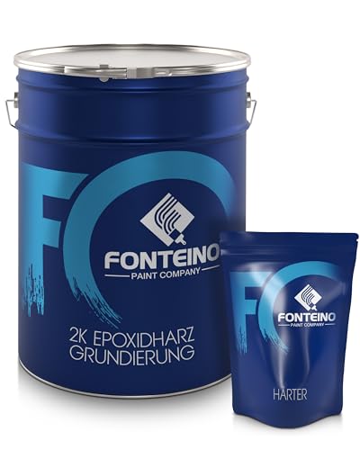 Fonteino 2K Epoxidharz Grundierung für Bodenbeschichtung Garagenboden Haftgrundierung 9Kg von Fonteino