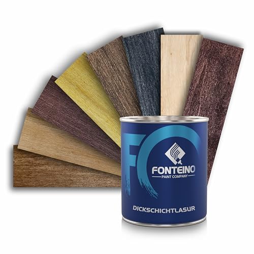Dickschichtlasur Holzlasur 2in1 Holzschutz Dauerschutz Lasur - Nussbaum 750ml Dickschichtlasur Holzlasur 2in1 Holzschutz Dauerschutz Lasur - Nussbaum 750ml von Fonteino