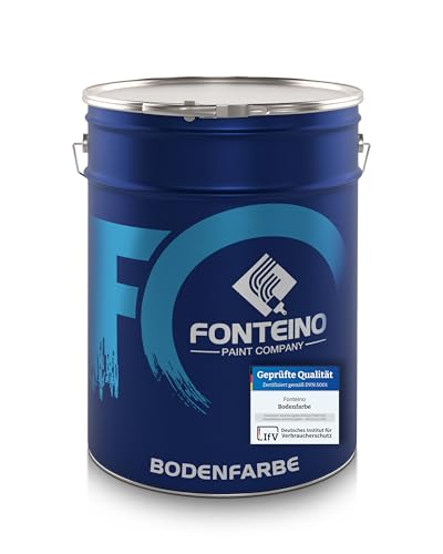 Fonteino Bodenfarbe Bodenbeschichtung Betonfarbe Betonbodenfarbe Kellerboden, geruchsarm - Rustikalrot 5L Fonteino Bodenfarbe Bodenbeschichtung Betonfarbe Betonbodenfarbe Kellerboden, geruchsarm - Rustikalrot 5L von Fonteino