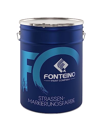 Fonteino Straßenmarkierungsfarbe Bodenmarkierung Parkplatzmarkierung Straßenmarkierung - Anthrazit 2.5L von Fonteino