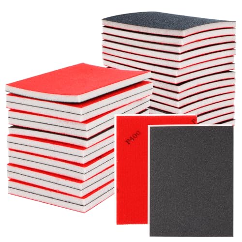 30 Stück Schleifschwamm 400/600/800 Körnung Handschleifblöcke Schmirgelpapier Waschbar Wiederverwendbar zum Schleifen, Polieren Metall, Holz, Stahl, Edelstahl 30 Stück Schleifschwamm 400/600/800 Körnung Handschleifblöcke Schmirgelpapier Waschbar Wiederverwendbar zum Schleifen, Polieren Metall, Holz, Stahl, Edelstahl von Fonyet