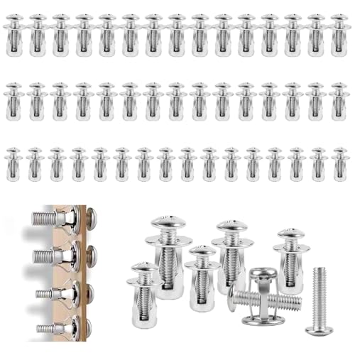Fonyet 45 Stück Hohlraumdübel Set M4/M5/M6 Hohlraumdübel Metall mit Schrauben, Metallanker Expansion Nuts Spreizdübel für Dünne Wände, Hohltüren und Eisenblech (M4+M5+M6) von Fonyet