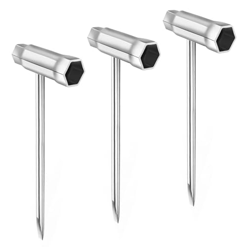 Fonyet 3 Stück Zündkerzenschlüssel Rasenmäher 13 x 19 mm Motorsägenschlüssel in T-Form Schlüssel Kettensäge und Schlitzschraubendreher, Kettensägen Zubehör von Fonyet
