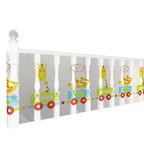 Fonzci Treppenschutznetz mit Cartoon-Muster, Geländer-Treppengitternetz für Kinder, Geländerabdeckungen für Balkone, Treppennetz-Kindersicherheitsnetz, Treppengeländerschutz für Kinder,(4,5 Mio) von Fonzci