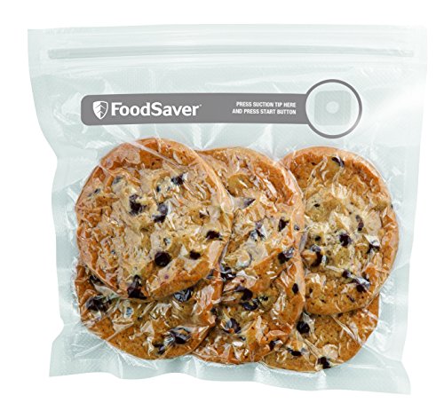 FoodSaver wiederverschließbare Frischebeutel | 950 ml | 26 stück [FVB015X], Reusable von FoodSaver