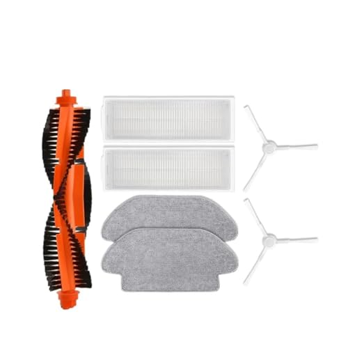 Filter, Hauptseitenbürste, Mopp, kompatibel mit Xiaomi Sweeper S10 /S12/ T12 /B106GL/Mop 2S/ XMSTJQR2S / 3C /B106CN, Zubehör Ersatzteile(Set 2) von Fooduuhyo