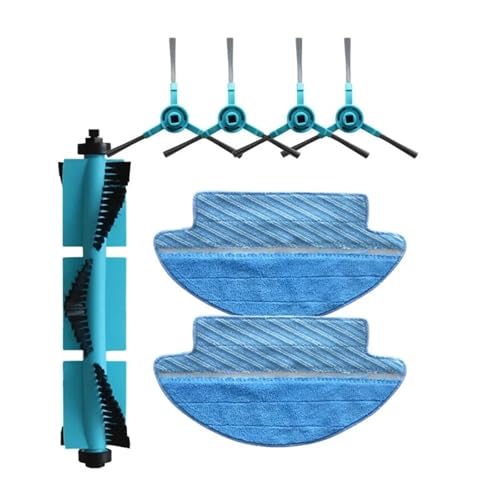 Hauptbürste, Seitenbürste, HEPA-Filter, Wischmopp, Kompatibel for Cecotec 3090, Roboterstaubsaugerzubehör Ersatzteile(Set 4) von Fooduuhyo