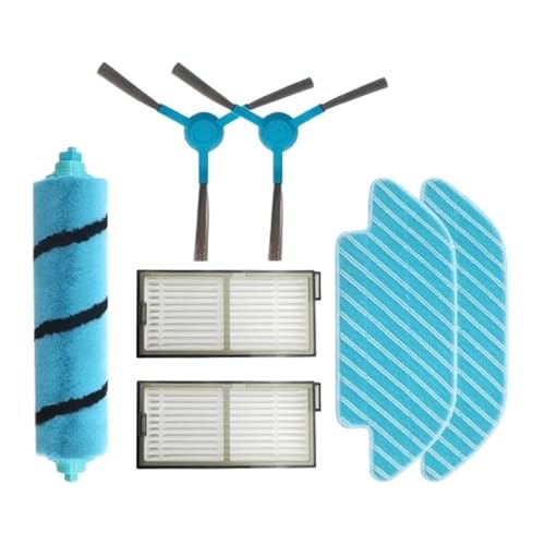 Hauptbürste, Seitenbürste, HEPA-Filter, Wischmopp, Kompatibel for Cecotec Cong 5490, 6090, 7090, Roboterstaubsaugerzubehör Ersatzteile(Set 3) von Fooduuhyo
