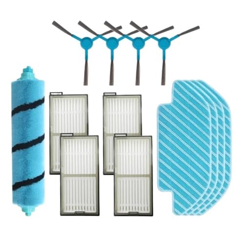 Hauptbürste, Seitenbürste, HEPA-Filter, Wischmopp, Kompatibel for Cecotec Cong 5490, 6090, 7090, Roboterstaubsaugerzubehör Ersatzteile(Set 5) von Fooduuhyo