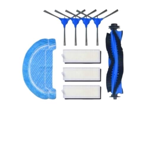 Hauptbürste, Seitenbürste, Wischmopp, HEPA-Filter, Kompatibel for Cecotec 1099, 1990, Roboterstaubsaugerzubehör Ersatzteile(Set 1) von Fooduuhyo
