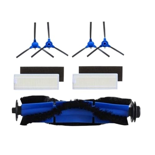 Hauptbürste, Seitenbürste, Wischmopp, HEPA-Filter, Kompatibel for Cecotec 1099, 1990, Roboterstaubsaugerzubehör Ersatzteile(Set 2) von Fooduuhyo