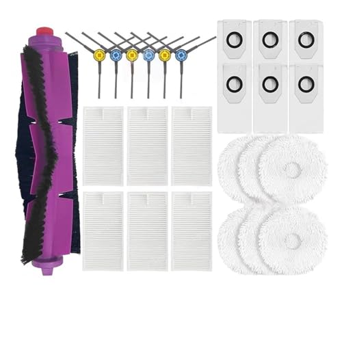 Hauptbürste, Seitenbürste, Wischtuch, Filter, Staubbeutel, Kompatibel for Eureka J12 Ultra, Staubsaugerzubehör Ersatzteile(Set 2) von Fooduuhyo