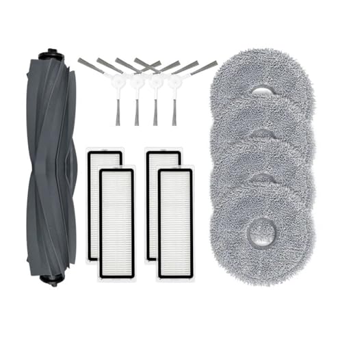 = Hauptseitenbürste, Filter, Mopp, Kompatibel for Dreame L10 Prime, Roboterstaubsaugerzubehör Ersatzteile von Fooduuhyo