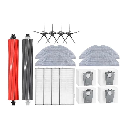 = Hauptseitenbürste, Filter, Mopp, Staubbeutel, Kompatibel for Roborock S8, S8 Pro Ultra, S8+, Staubsaugerzubehör Ersatzteile von Fooduuhyo