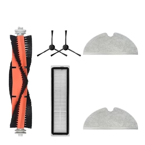= Hauptseitenbürste, HEPA-Filter, Mopp, Kompatibel mit Dreame D9, D9 Max, L10 Pro, Zubehör for Roboterstaubsauger Ersatzteile(Set 3) von Fooduuhyo