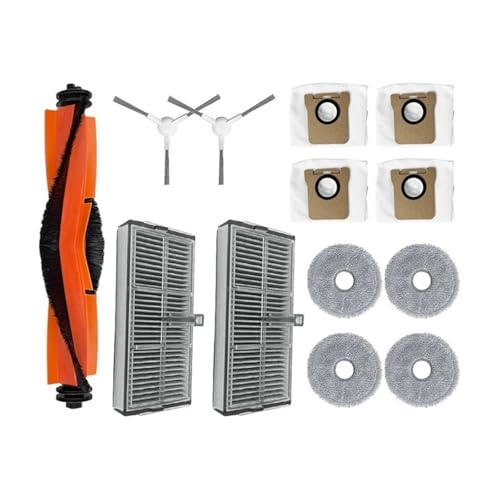 Hauptseitenbürste, HEPA-Filter, Mopp, Staubbeutel, Kompatibel for Xiaomi M30S, D103CN, Roboterstaubsaugerzubehör Ersatzteile von Fooduuhyo