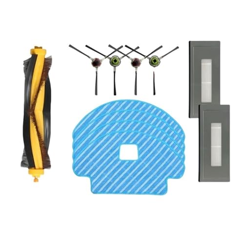 Hauptseitenbürste, Hepa-Filter, Mopp, Kompatibel for Ecovacs Deebot OZMO 930, Staubsaugerzubehör Ersatzteile(Set 1) von Fooduuhyo