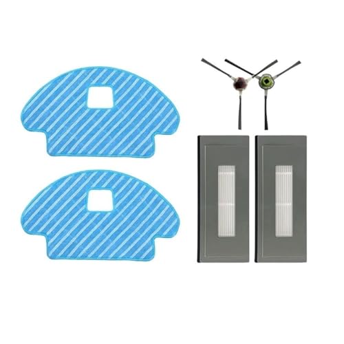 Hauptseitenbürste, Hepa-Filter, Mopp, Kompatibel for Ecovacs Deebot OZMO 930, Staubsaugerzubehör Ersatzteile(Set 4) von Fooduuhyo