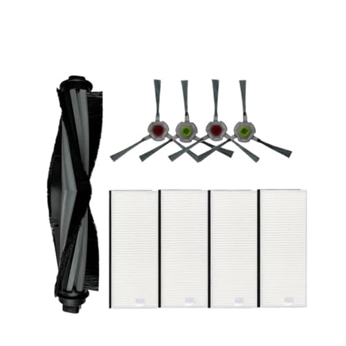 Hauptseitenbürste, Hepa-Filter, Wischtuch, Kompatibel mit Ecovacs Deebot U2/U2 Pro, Roboterstaubsaugerzubehör Ersatzteile(Set 2) von Fooduuhyo