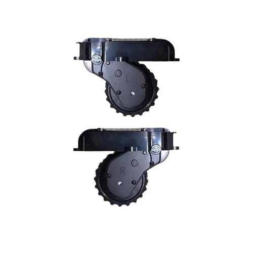 Linke und rechte Räder, kompatibel mit Xiaomi STYTJ02YM, 3C, 2S, S10, B106GL, B106CN, Staubsaugerzubehör Ersatzteile(One pair of black) von Fooduuhyo