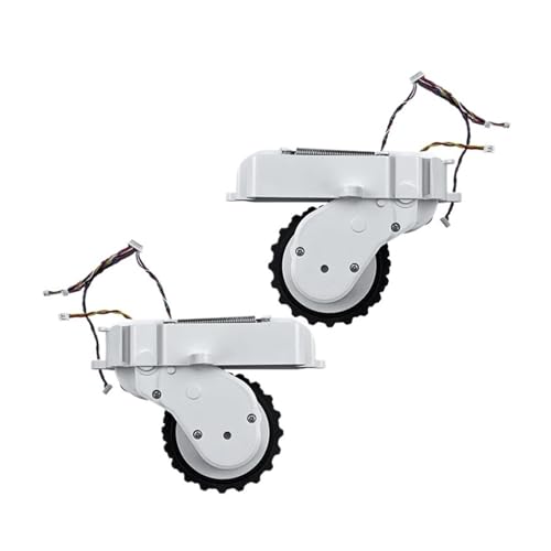 Linke und rechte Räder, kompatibel mit Xiaomi STYTJ02YM, MVXVC01-JG, Staubsaugerzubehör Ersatzteile(One pair of white) von Fooduuhyo