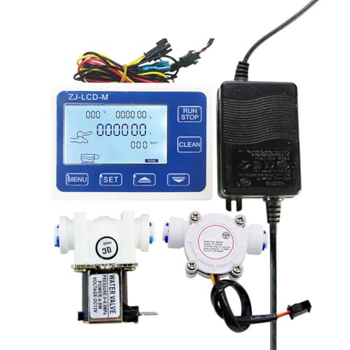 Foollusiie 1/4 Digitaler Wasserströmungsmesser ZJ-LCD-M Automatische Durchflussregler PE-Magnetventil für Effiziente Bewässerungssysteme von Foollusiie