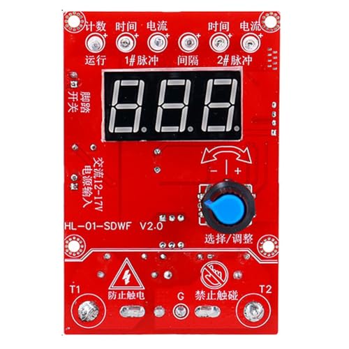 Foollusiie 100A Schweißer Controller Board Spot Welding Machine Control Board 220V V2.0 Digitale Display zum Einstellen Von Zeit und Strom Foollusiie 100A Schweißer Controller Board Spot Welding Machine Control Board 220V V2.0 Digitale Display zum Einstellen Von Zeit und Strom von Foollusiie