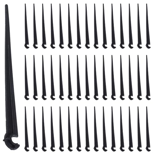 Foollusiie 250 Stücke C-Förmigen Garten 4 / 7Mm Tropf Bewässerung Rohr Halterung Halterung Feste Stange Tropf Bewässerung Bewässerung Armaturen von Foollusiie