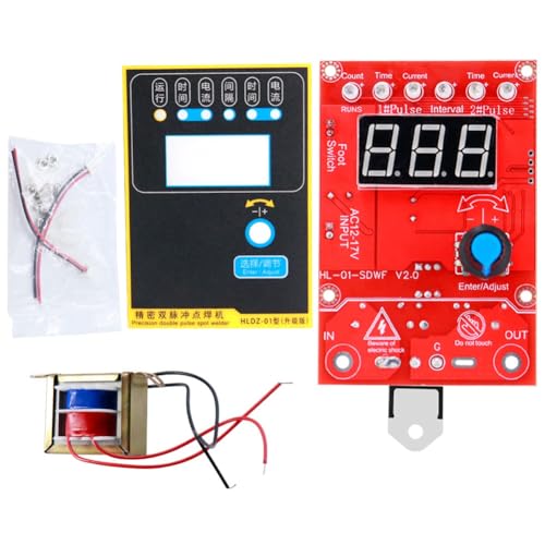 Foollusiie 41A Spot Schweißer -Steuerplatine Einzelpuls -Controller Einstellbarer Zeitstrom mit 110 V/220 V Bis 12V Transformator 110 V von Foollusiie