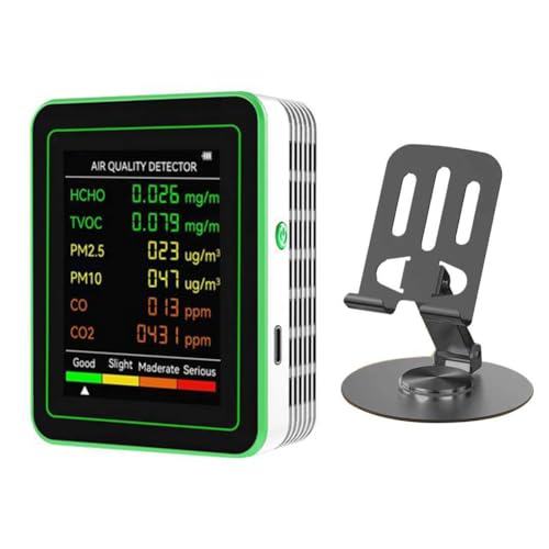Foollusiie 6 in 1 Luftqualit?tsmonitor HCHO TVOC CO 2 CO 2 PM10 PM2.5 Meter Gase, die Intelligente Luftqualit?tsdetektor f¨¹r Home Office oder Schule Erkennen Foollusiie 6 in 1 Luftqualit?tsmonitor HCHO TVOC CO 2 CO 2 PM10 PM2.5 Meter Gase, die Intelligente Luftqualit?tsdetektor f¨¹r Home Office oder Schule Erkennen von Foollusiie