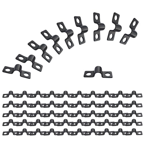 Foonary 60 Stück Schwarze Edelstahl Kabelschellen 6mm – Doppelseitige Befestigungsschellen, U-Rohrschellen, Stabmattenzaun Befestigung, Doppstabmattenzaun Zubehör, Kabelschellen Zum Schrauben Foonary 60 Stück Schwarze Edelstahl Kabelschellen 6mm – Doppelseitige Befestigungsschellen, U-Rohrschellen, Stabmattenzaun Befestigung, Doppstabmattenzaun Zubehör, Kabelschellen Zum Schrauben von Foonary