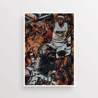 Lebron James- Kunstdruck - Basketball Sport Poster -Basketball Bild Geschenk , Nba La Lakers, Heats, Cleveland von Footballartprint