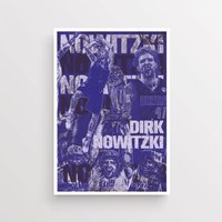 Dirk Nowitzki- Kunstdruck - Basketball Sport Poster -Basketball Bild Geschenk Nba Dallas von Footballartprint