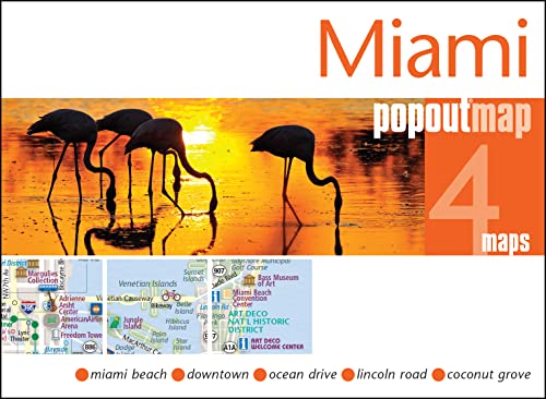 Miami PopOut Map: miami beach. downtown. ocean drive. lincoln road. coconut grove. transit. 5 maps (Popout Maps) von Footprint