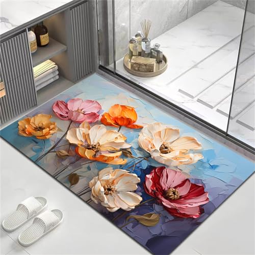 Fooyho Badematte Rutschfester Badezimmerteppich Groß Absorbierender Badteppich 80x150cm Schnelltrocknende Badematte Stein Bath Mat, Saugfähig Badvorleger rutschfest Waschbar Duschvorleger Line Fooyho Badematte Rutschfester Badezimmerteppich Groß Absorbierender Badteppich 80x150cm Schnelltrocknende Badematte Stein Bath Mat, Saugfähig Badvorleger rutschfest Waschbar Duschvorleger Line von Fooyho