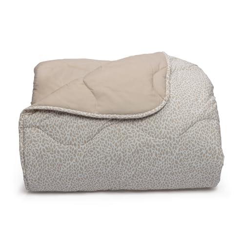 Foppapedretti Nacht&Natur Steppdecke für Doppelbett 2P; Blütenblätter Sand, Bezug 100% Baumwolle, Made in Italy von Foppapedretti