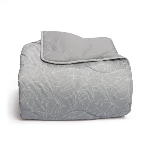 Foppapedretti Nacht&Natura Steppdecke für Doppelbett 2P; Welle Perle, Bezug 100% Baumwolle, Made in Italy von Foppapedretti