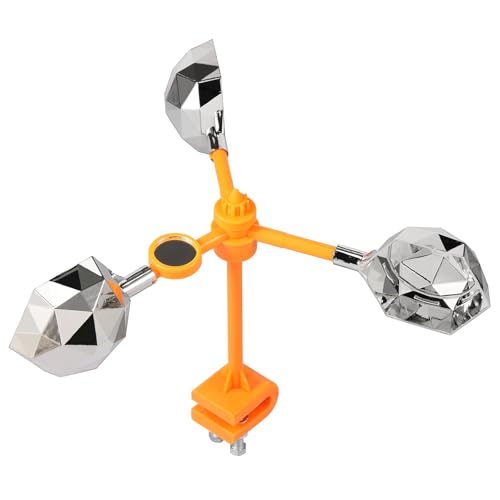 Foppla Bird Repeller 360 ° Reflektierender Vogelschützer Windkraftantriebsreflektor Effiziente Vogelschutzgerät für den Gebrauch von Garten im Freien(Mit Ständer) von Foppla
