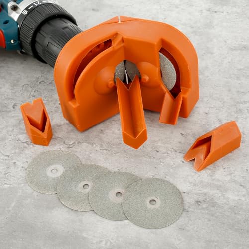 Foppla Bohrerspitzer, multifunktionaler Spiralbohrer, Schleifwerkzeug, elektrischer Bohrer, Schärfwerkzeug, langlebiger Bohrer, Schärfer, Schleifmaschine, Verwendung mit Bohrmaschine für Bohrer von Foppla