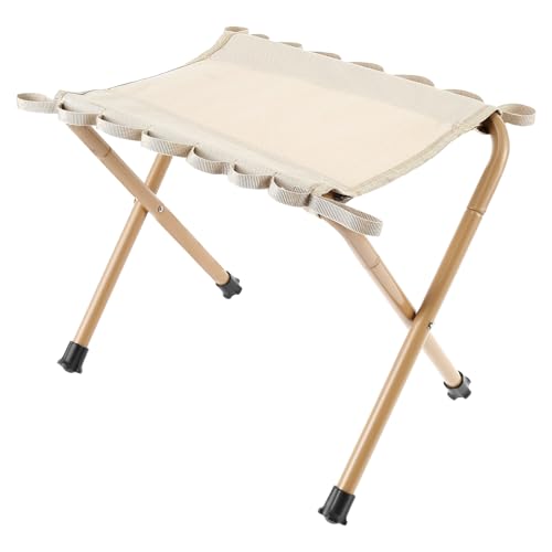 Foppla Faltbarer Campinghocker, Oxford-Stoff, zusammenklappbarer Hocker, rutschfester Campinghocker, wasserdichter Campinghocker, Sitz, Angelhocker, tragbarer Hocker für Camping, Angeln, Reisen (Khaki Foppla Faltbarer Campinghocker, Oxford-Stoff, zusammenklappbarer Hocker, rutschfester Campinghocker, wasserdichter Campinghocker, Sitz, Angelhocker, tragbarer Hocker für Camping, Angeln, Reisen (Khaki von Foppla
