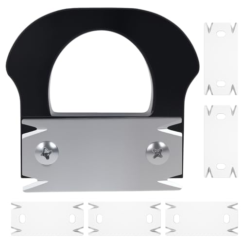 Handheld Kantenbänder Trimmer Furnierkantenanleimer mit 5 Ersatzblättern tragbarer Kantenbandschneider mit Plastikgriff und Edelstahlklinge für die Holzbearbeitung Holz PVC ABS(Schwarz) von Foppla