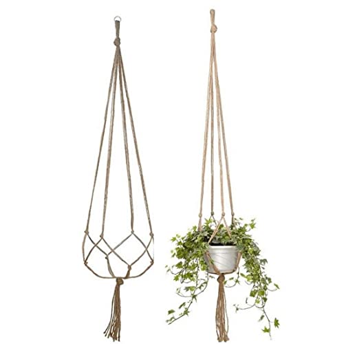 2 Pcs Makrame Pflanzenbügel Innenhänge Hängende Pflanzerkorb Blumentopfhalter Für Innenhäuser Home Gartendekoration Im Freien von Fopytu