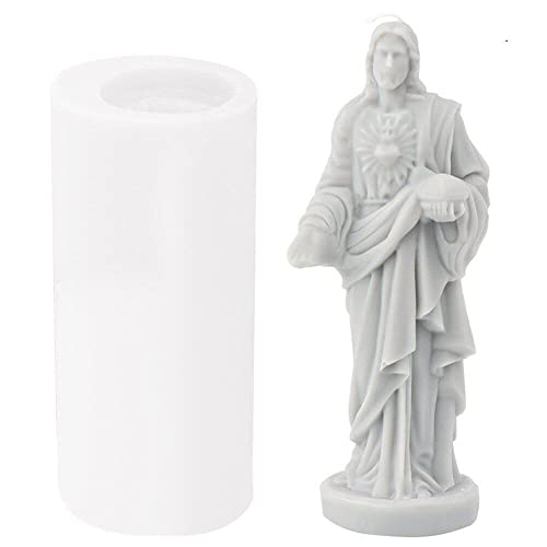 3D Jesus Silicon Kerzenform Für Die Herstellung Von Kerzen DIY -porträt Kerze Machen Kits Seife Harzform Geschenke Handwerksheimdekoration von Fopytu