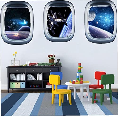 3D Space Astronaut Fensteraufkleber, 3 Stcs Planet Wandtattoos Außenraum Wandtattalentnahme Abnehmbarer Fenster Wandaufkleber 3D Space Astronaut Fensteraufkleber, 3 Stcs Planet Wandtattoos Außenraum Wandtattalentnahme Abnehmbarer Fenster Wandaufkleber von Fopytu