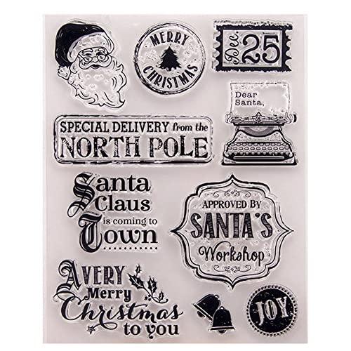 Christams Thema Clear Stamp Für DIY Scrapbooking -Karten Erstellen Klare Stempel Weihnachten Muster Holiday Party Gefälligkeiten Christams Thema Clear Stamp Für DIY Scrapbooking -Karten Erstellen Klare Stempel Weihnachten Muster Holiday Party Gefälligkeiten von Fopytu