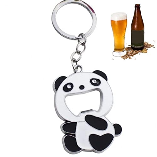 Flaschenöffner Schlüsselbund, Süße Panda -Bier -soda -flaschenöffner Keyring Getränke Flaschenöffner Key Ring Geschenk Für Frauen Männer von Fopytu