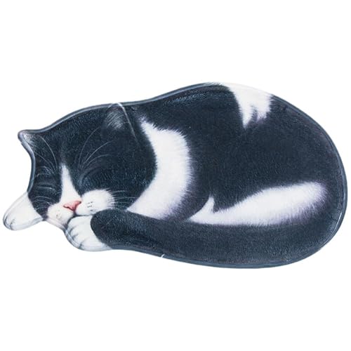 Fopytu 3D-gedruckte Schlafende Katze Fußmatten Flur Tür Teppich Wohnzimmer Schlafzimmer Anti-rutsch-fußmatten Küche Balkon Teppiche Tapete von Fopytu