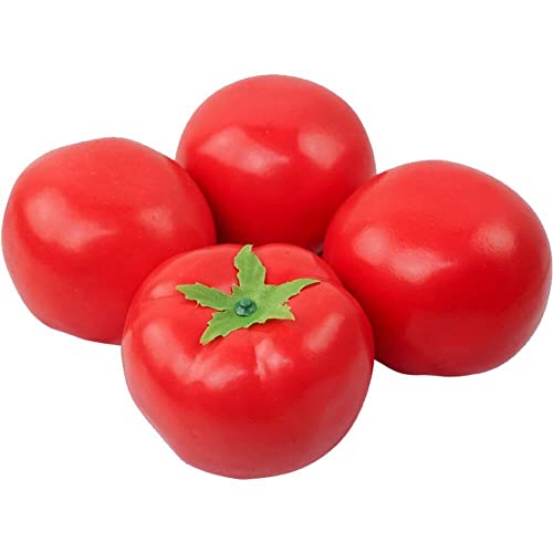 Fopytu 4 Pcs Künstliche Tomaten Gefälschte Tomaten Lebensechte Simulation Gemüse Modell Für Küchenhause Partyfotografie Requisite Dekor von Fopytu