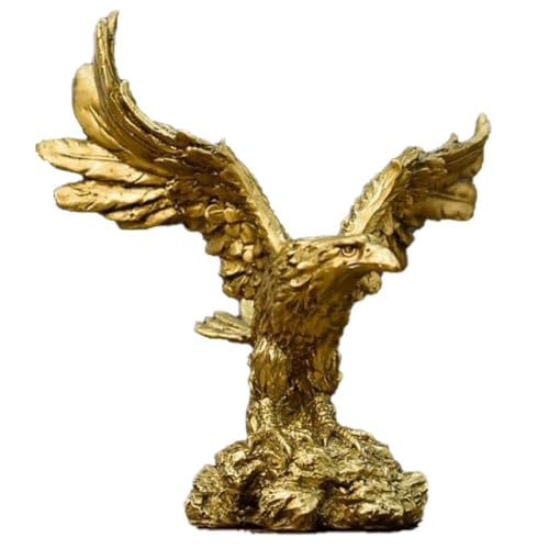 Fopytu Harz Statue Ornamente Goldene Skulptur Moderne Home Office Figur Dekor Desktop Dekoration von Fopytu